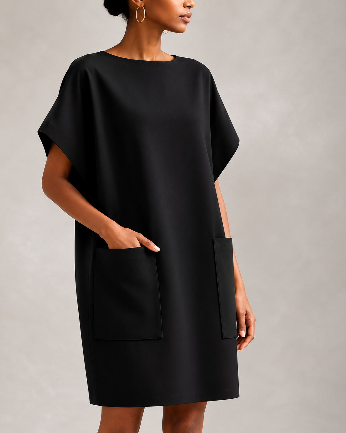 Robe Oversize Élégante à Poches
