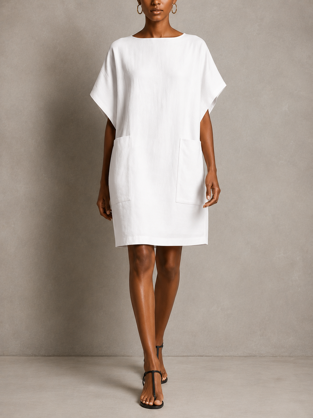 Robe Oversize Élégante à Poches