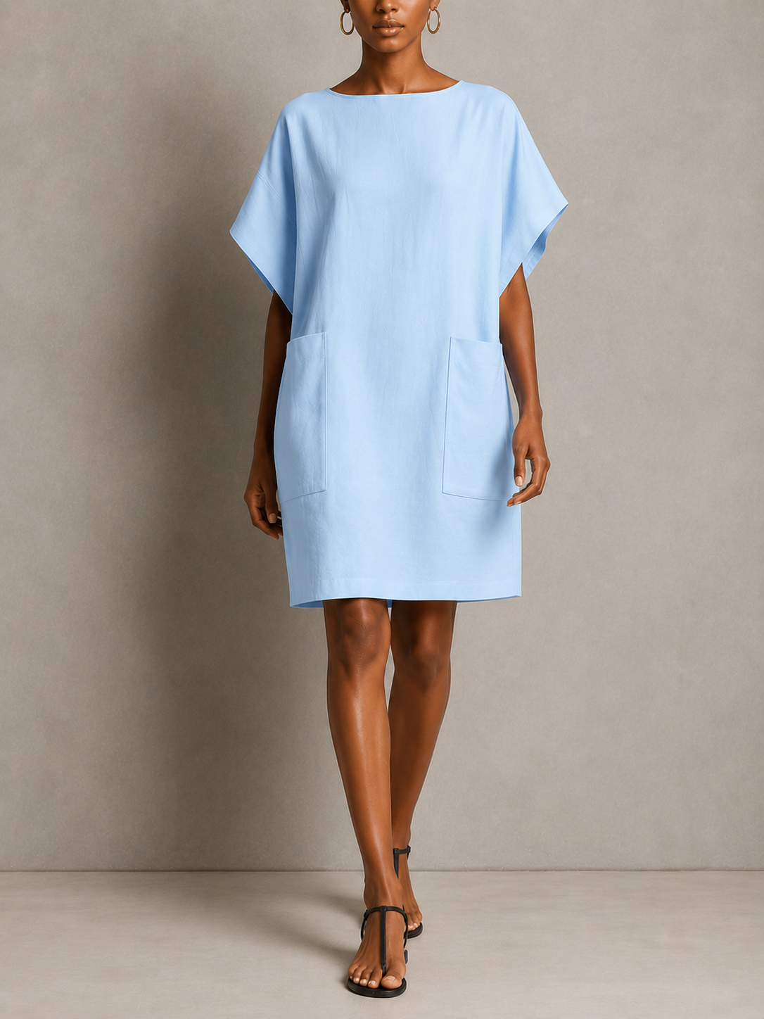 Robe Oversize Élégante à Poches