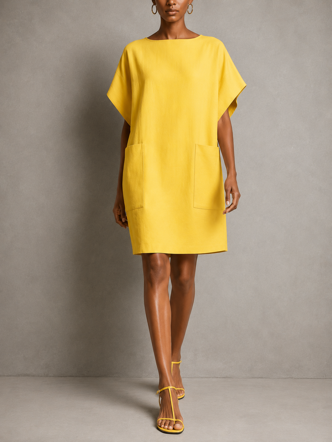 Robe Oversize Élégante à Poches