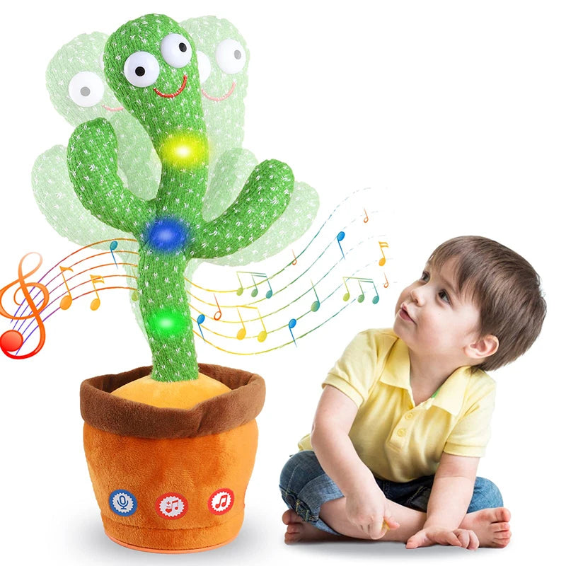 Kids Dancing Talking Cactus Toys Interactive Talking Sunny Cactus