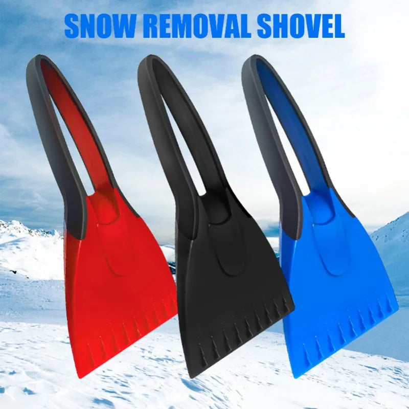 Car Ice Scrapers Silicone Car Snow Shovel Soft Handle Ice Scraper