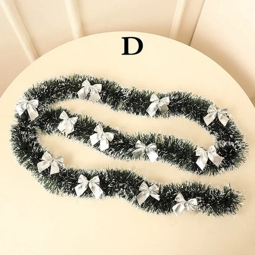 1PCS 2M Christmas Eve Decoration Bar Tops Ribbon Garland Christmas