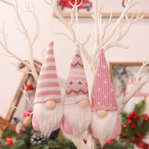 3pc Faceless Doll Knitted Hat Gnome Doll Gifts Xmas Merry Christmas