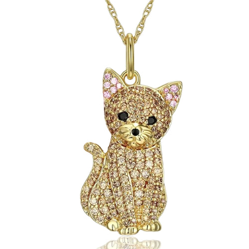 Exquisite and Cute Schnauzer Dog Pendant Necklace for Women Elegant