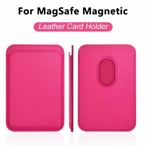 Magsafe-funda magnética de cuero para iPhone, carcasa de lujo con