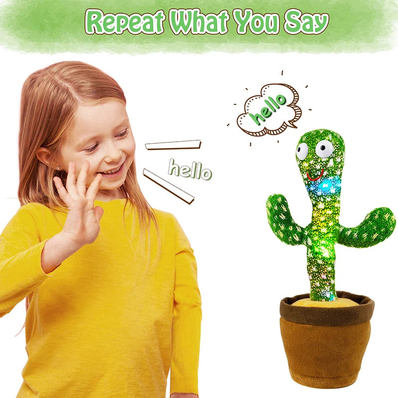 Kids Dancing Talking Cactus Toys Interactive Talking Sunny Cactus