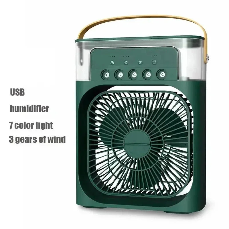 Air Humidifier Cooling USB Fan Water Mist small refrigeration air