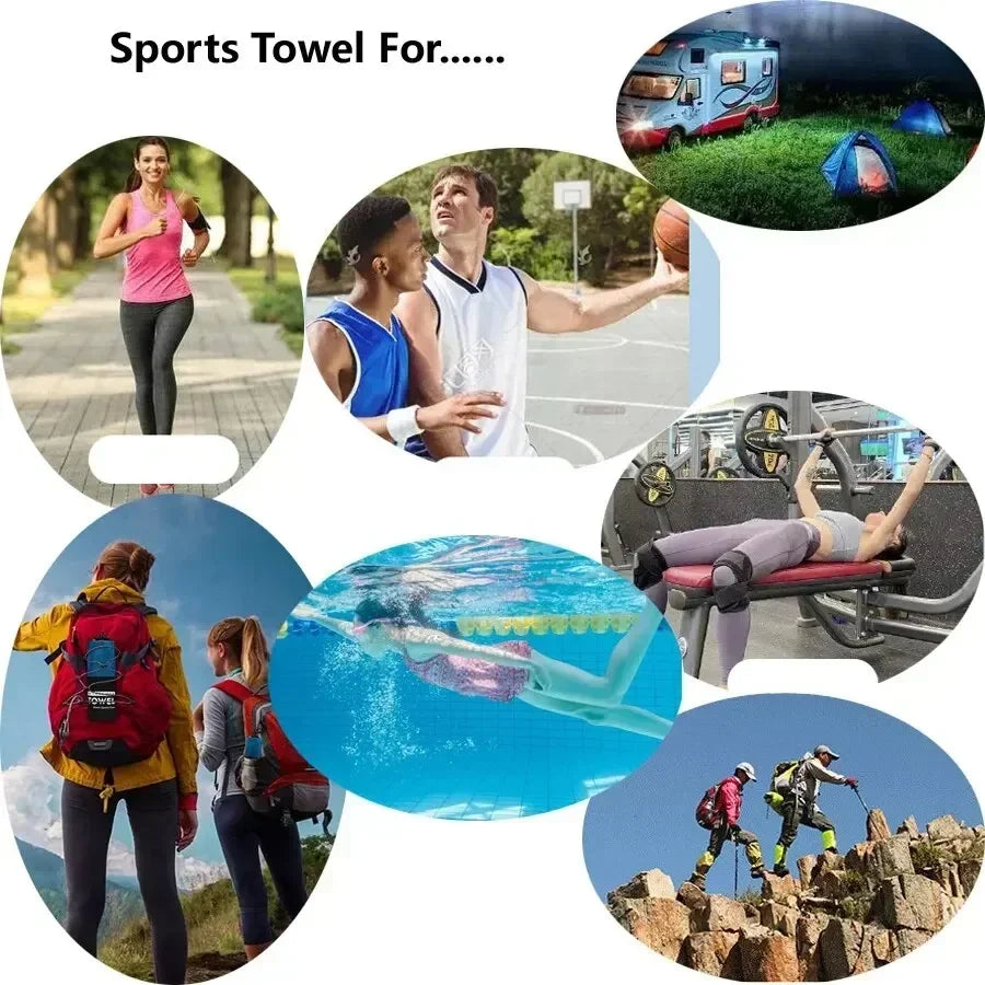 Quick-Dry Sports Towel 40X80/76X152CM Microfiber Running Yoga Gym