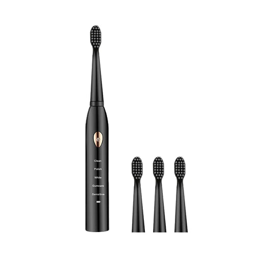 Jianpai Adult Black White Classic Acoustic Electric Toothbrush Adult