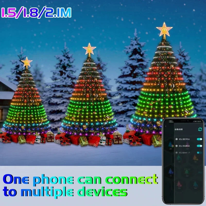 Christmas Tree Lights Application DIY Lmage LED RGB IC String Light