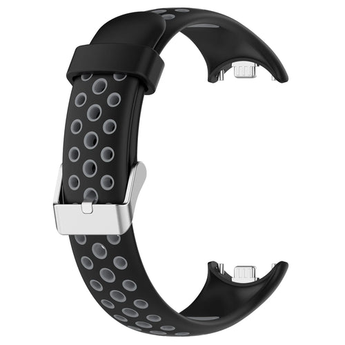 Silicone Watch Strap For Xiaomi Band 9 8 Two-Color Breathable Smart