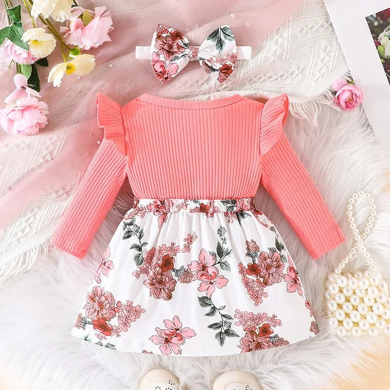 Dress For Kids 3 Months - 3 Years old Birthday Korean Style Long