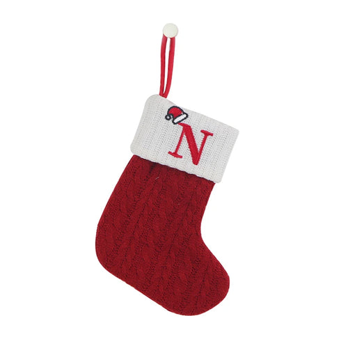 Christmas Alphabet Knitting Socks Christmas Tree Ornaments Christmas