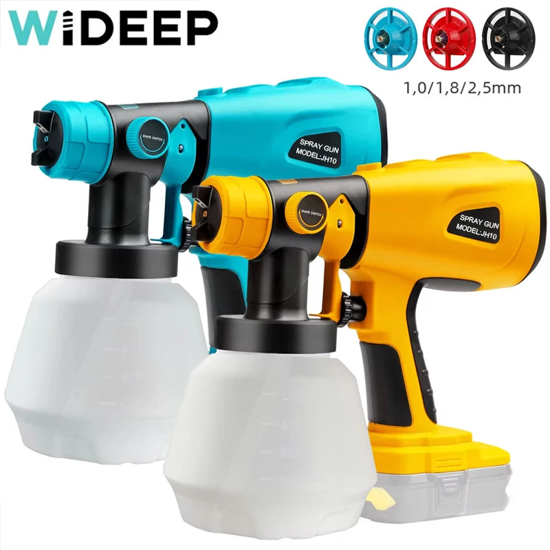 1500W Electric Cordless Spray Gun HVLP Paint Sprayer For Makita 18V