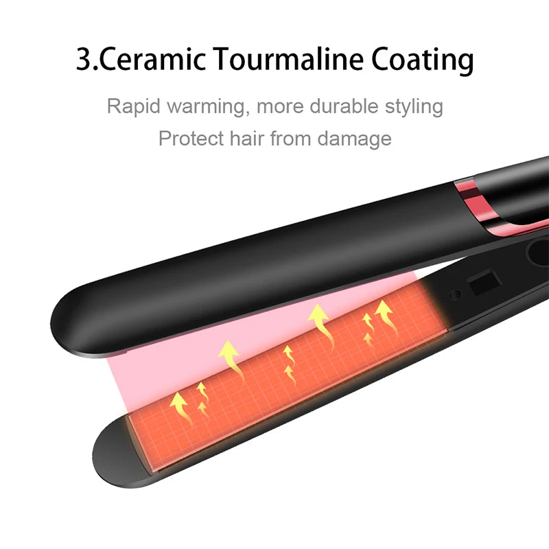 Professional Hair Straightener Ceramic Ionic Fast Heat-Up Hair Flat