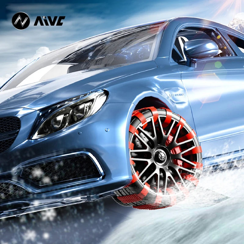 AIVC Anti-Skid Snow Chains for Car Motorcycles Winter and Bad Terrain