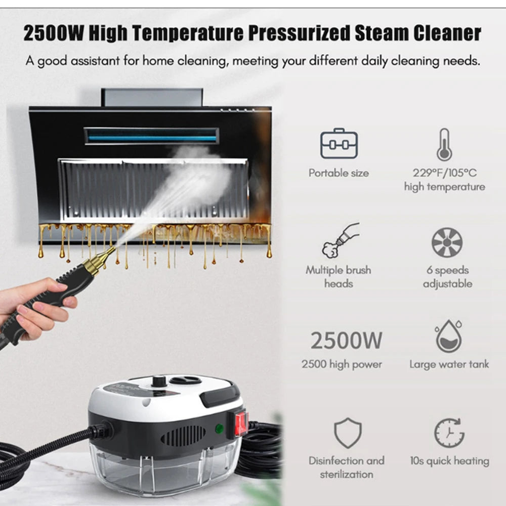 Steam Cleaner High Temperature Sterilization Car Steaming Cleaner Air