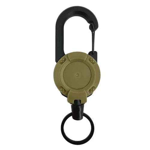 Retractable Keychain Wire Rope Elastic Pull Rope Easy Pull Buckle