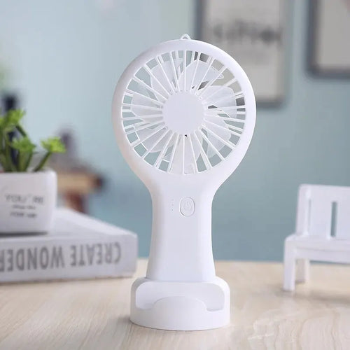 Creative Mini Handheld Small Fan USB Charging Portable 3 Speed High