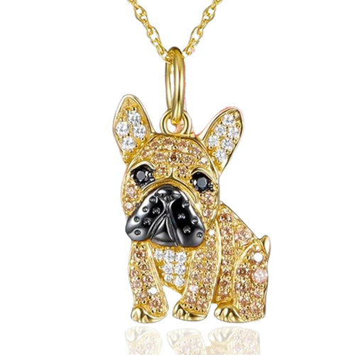 Exquisite and Cute Schnauzer Dog Pendant Necklace for Women Elegant