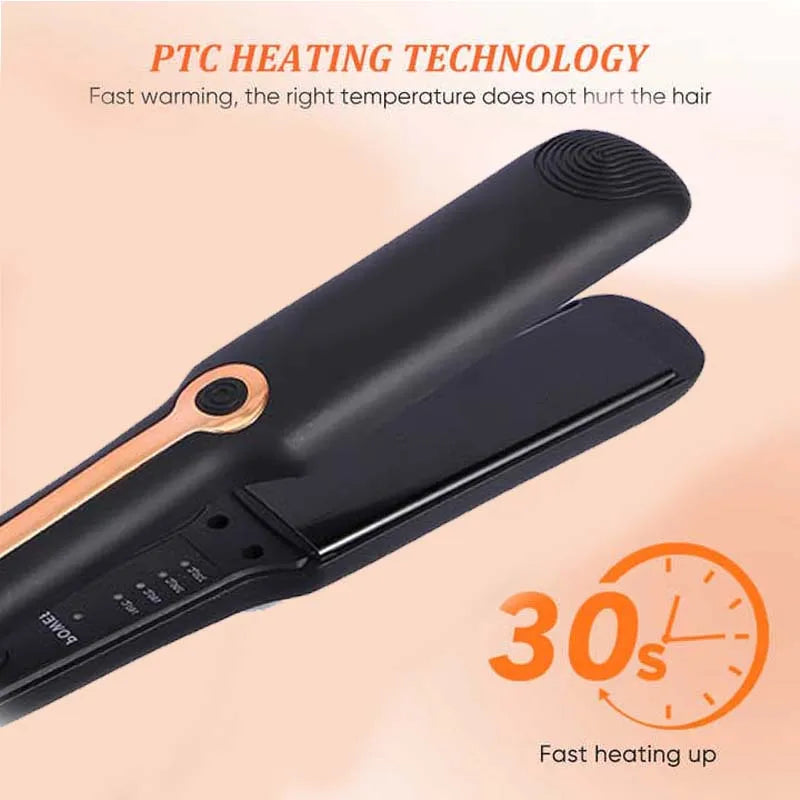 Hair Straightener Professional Ceramic Flat Iron Negative Ion Wide