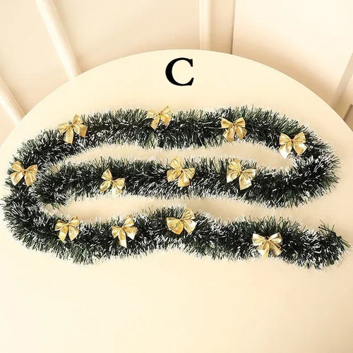 1PCS 2M Christmas Eve Decoration Bar Tops Ribbon Garland Christmas