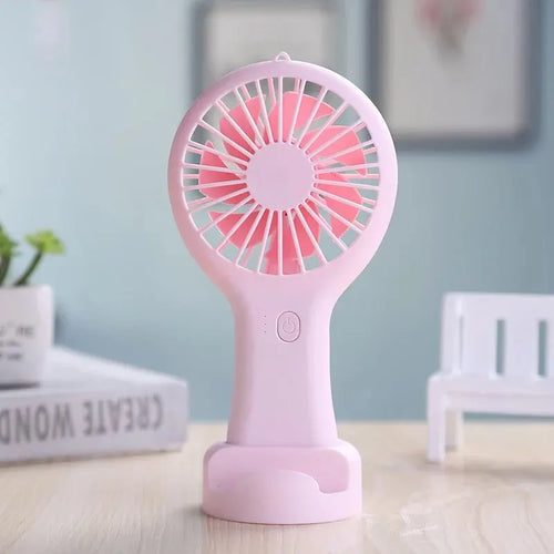 Creative Mini Handheld Small Fan USB Charging Portable 3 Speed High