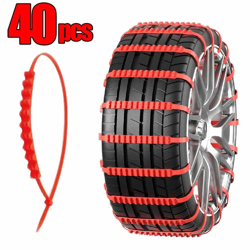 AIVC Anti-Skid Snow Chains for Car Motorcycles Winter and Bad Terrain