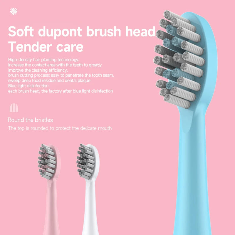 Electric Toothbrush for Adults Soft DuPont Bristle Portable Battery