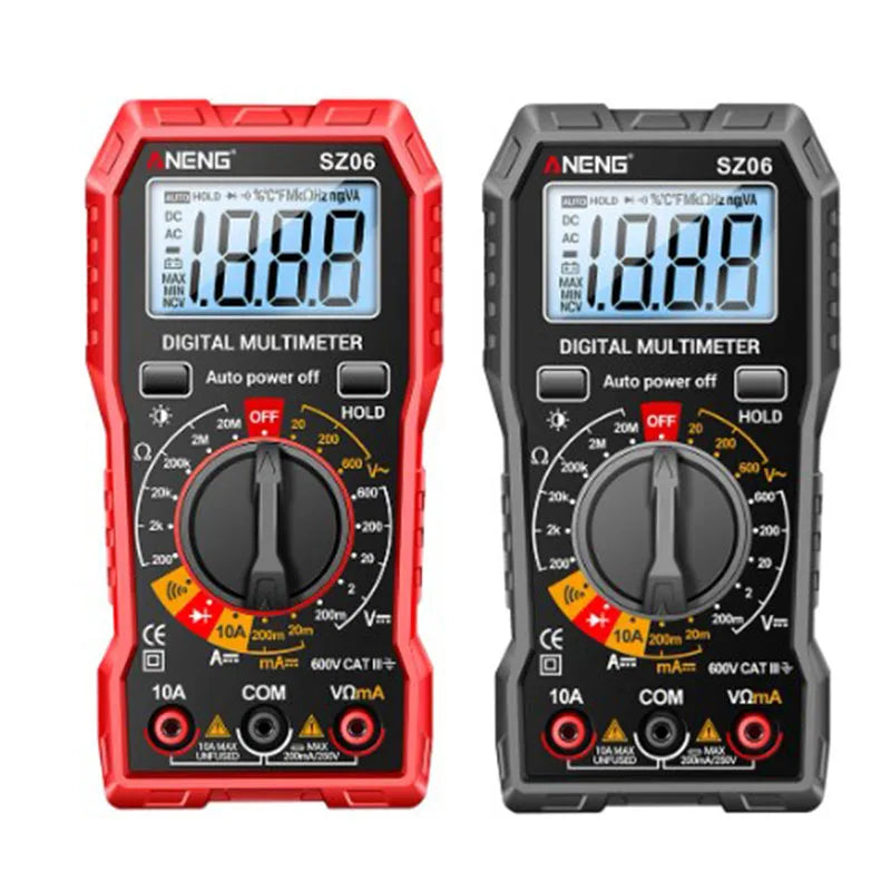 SZ06 Digital Multimeter Voltage Resistance Meter AC/DC Ammeter 600V