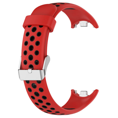 Silicone Watch Strap For Xiaomi Band 9 8 Two-Color Breathable Smart