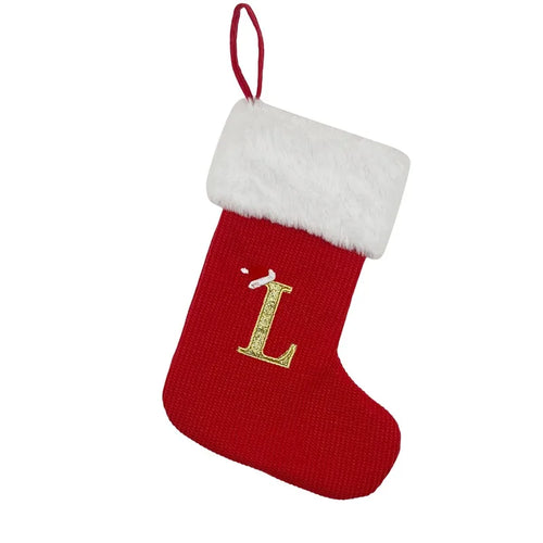 Christmas Alphabet Knitting Socks Christmas Tree Ornaments Christmas