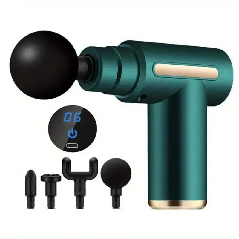 Mini Massage Gun Muscle Massager With 6 Speeds Type-C Charging