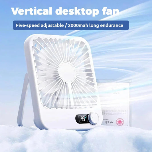 2024 New small fan handy charging long life ultra-thin desktop fan