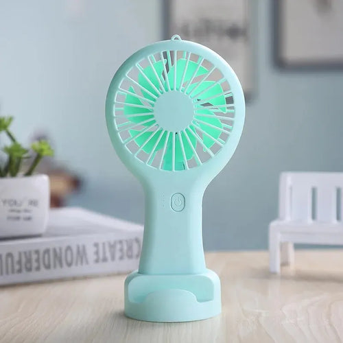 Creative Mini Handheld Small Fan USB Charging Portable 3 Speed High