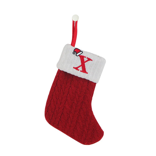 Christmas Alphabet Knitting Socks Christmas Tree Ornaments Christmas