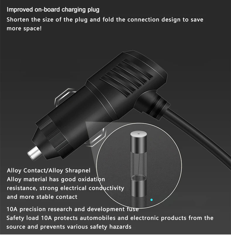 Car Charging Adapter One Tow Three Conversion Head with USB+PD