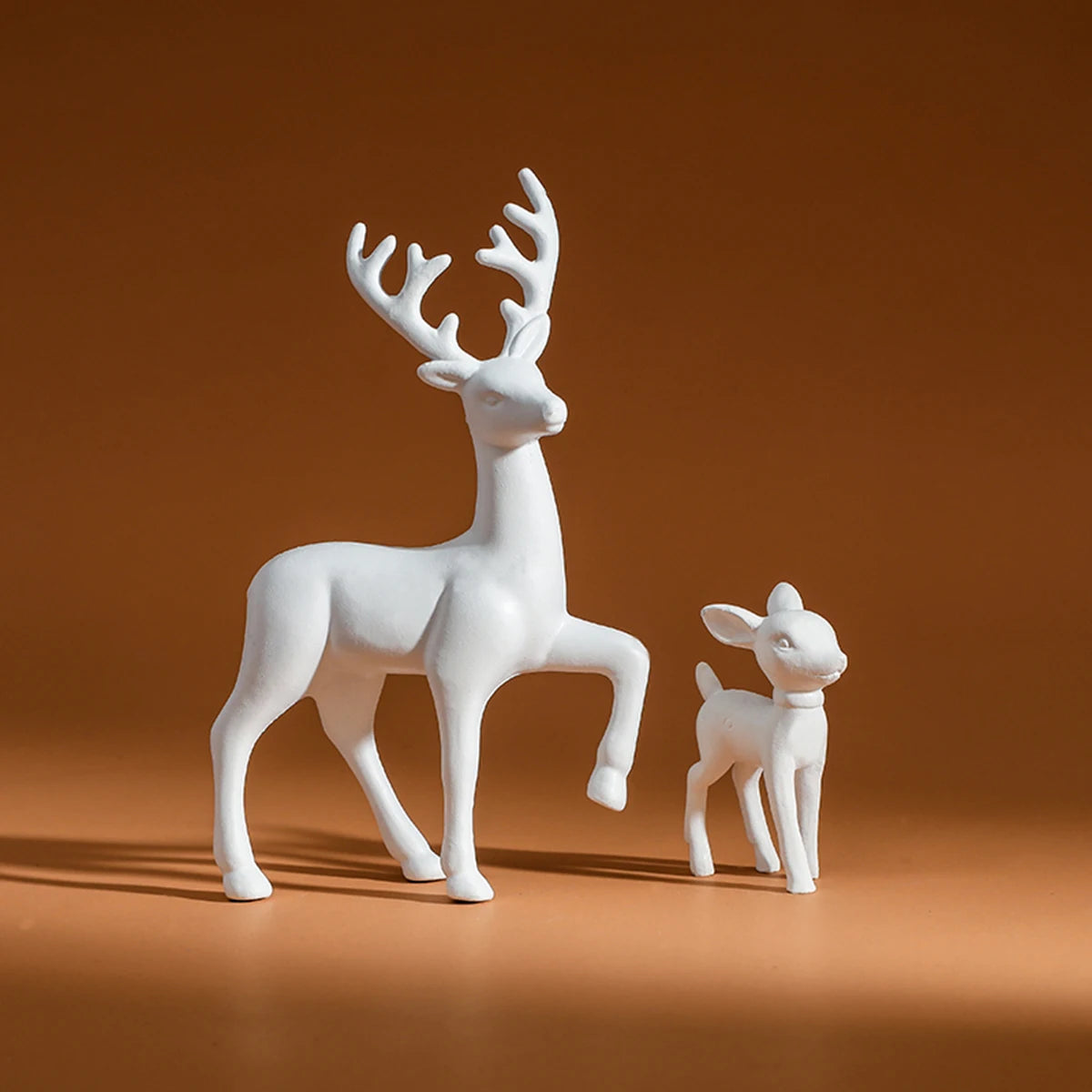 2 Pcs, Room Decor Mother Deer Cute Kids Room Decor Sculptures Kawaii