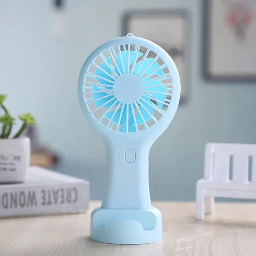 Creative Mini Handheld Small Fan USB Charging Portable 3 Speed High