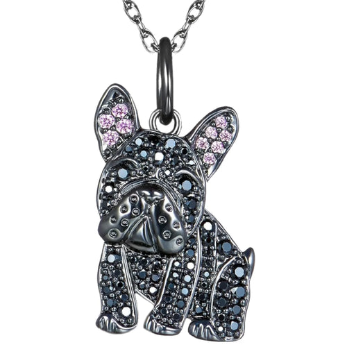 Exquisite and Cute Schnauzer Dog Pendant Necklace for Women Elegant