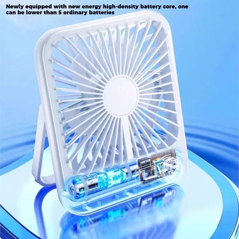 2024 New small fan handy charging long life ultra-thin desktop fan