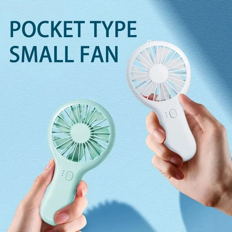 Creative Mini Handheld Small Fan USB Charging Portable 3 Speed High