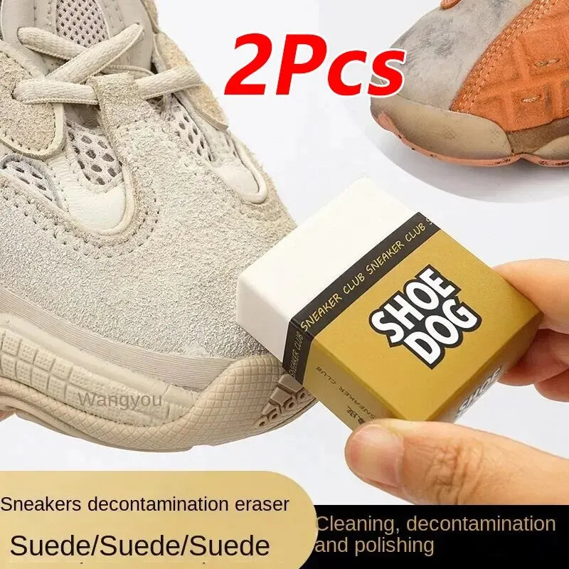 2pcs Shoes Eraser Portable Suede Sheepskin Matte Leather Fabric Care