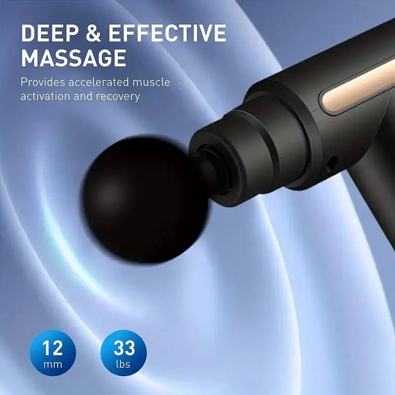 Mini Massage Gun Muscle Massager With 6 Speeds Type-C Charging