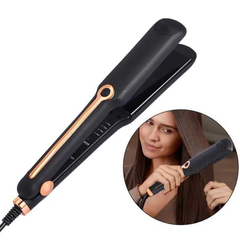 Hair Straightener Professional Ceramic Flat Iron Negative Ion Wide