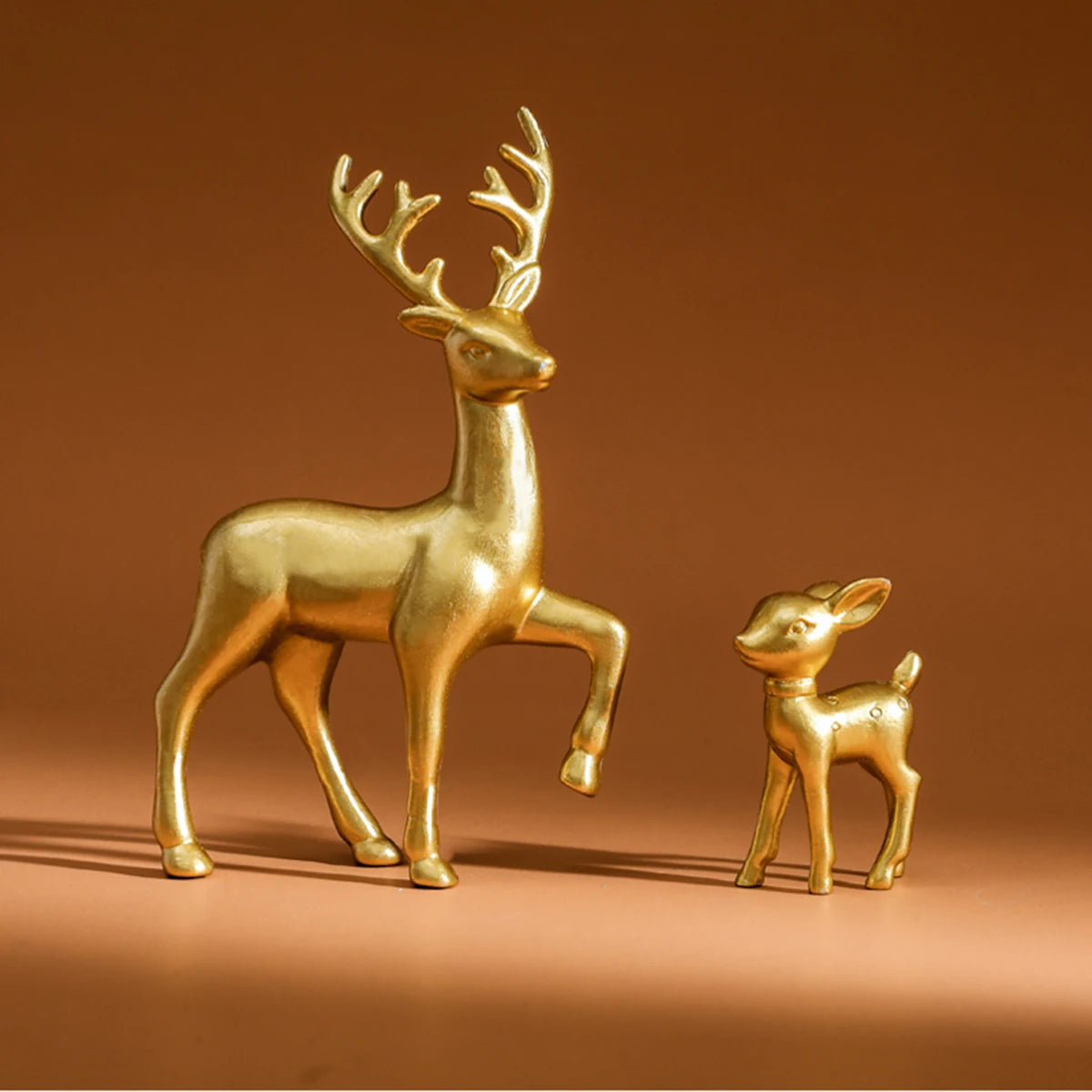 2 Pcs, Room Decor Mother Deer Cute Kids Room Decor Sculptures Kawaii