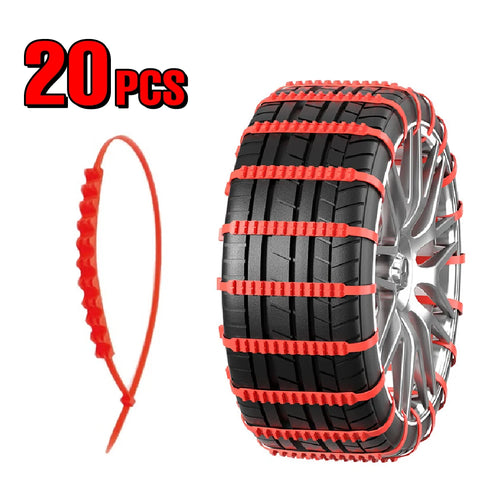 AIVC Anti-Skid Snow Chains for Car Motorcycles Winter and Bad Terrain