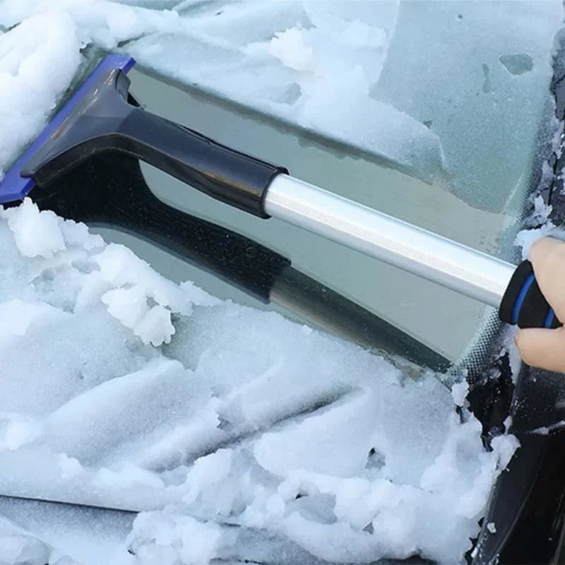 Extendable Aluminum Ice Scraper Snow Brush for Car Windshield