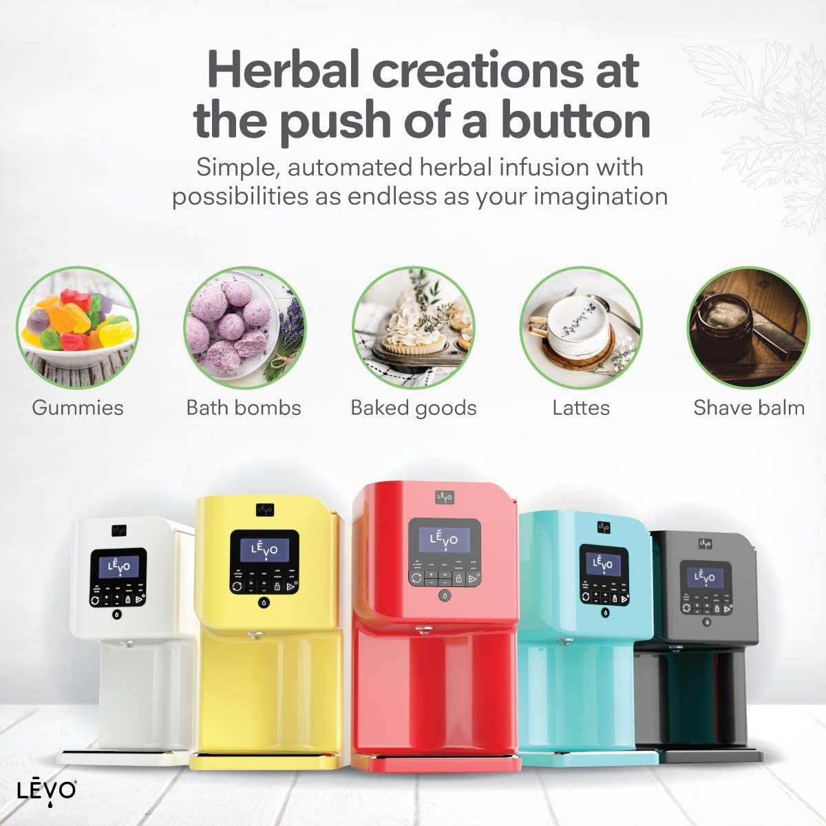 LĒVO II - Herbal Oil and Butter Infusion Machine - Botanical Decarboxylator, Herb Dryer & Oil Infuser - Mess-Free & Easy to Use - Make Infused Gummies, Brownies, Cookies & Other Treats (Alpine White)